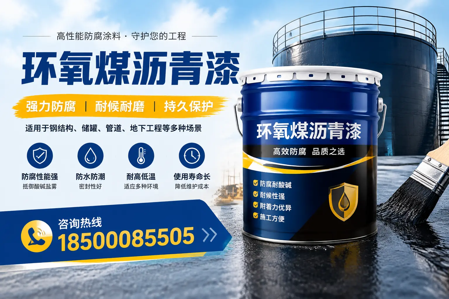 环氧煤沥青漆在工业中的应用，南京企业的选择